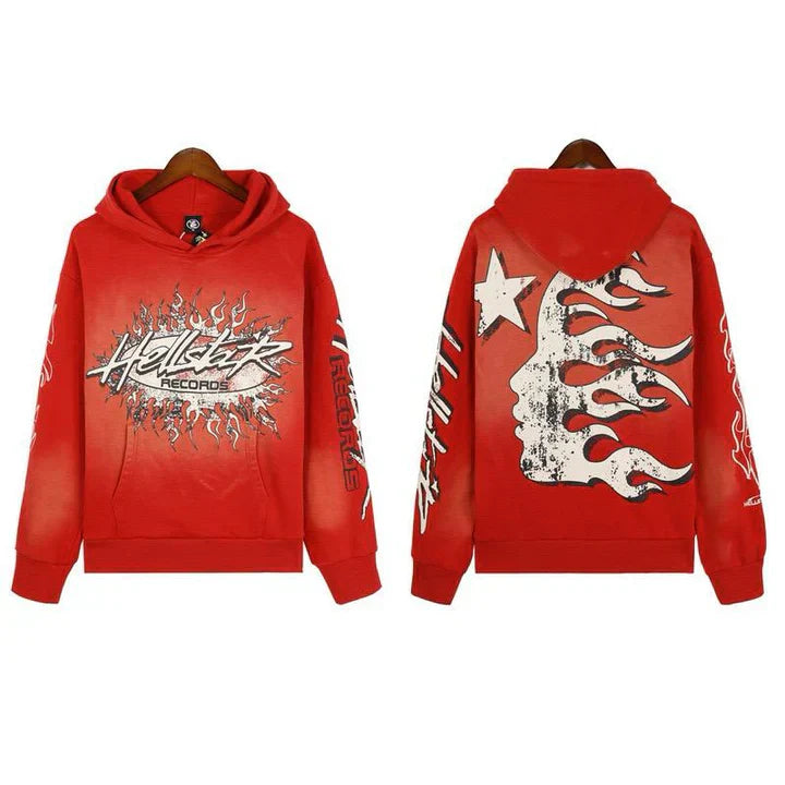 Hellstar Records Classic Red Hoodie