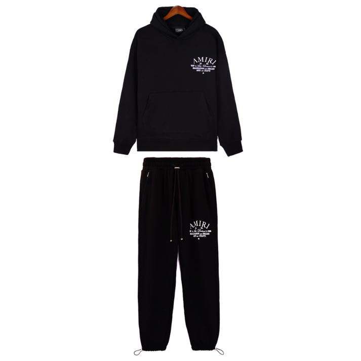 Amiri Arts District Tracksuit [Black & White]