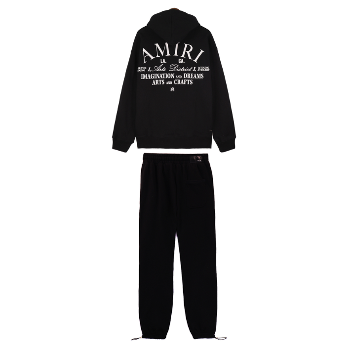 Amiri Arts District Tracksuit [Black & White]